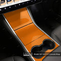 3M Gloss Deep Orange | Tesla Center Console Wrap Kit | Model 3 ’17-20