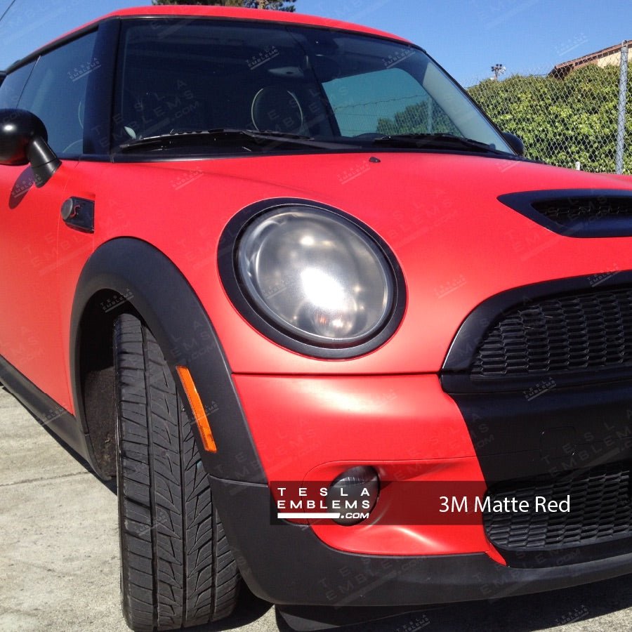 3M Matte Red Tesla Steering Wheel Wrap | MY 2019-'25