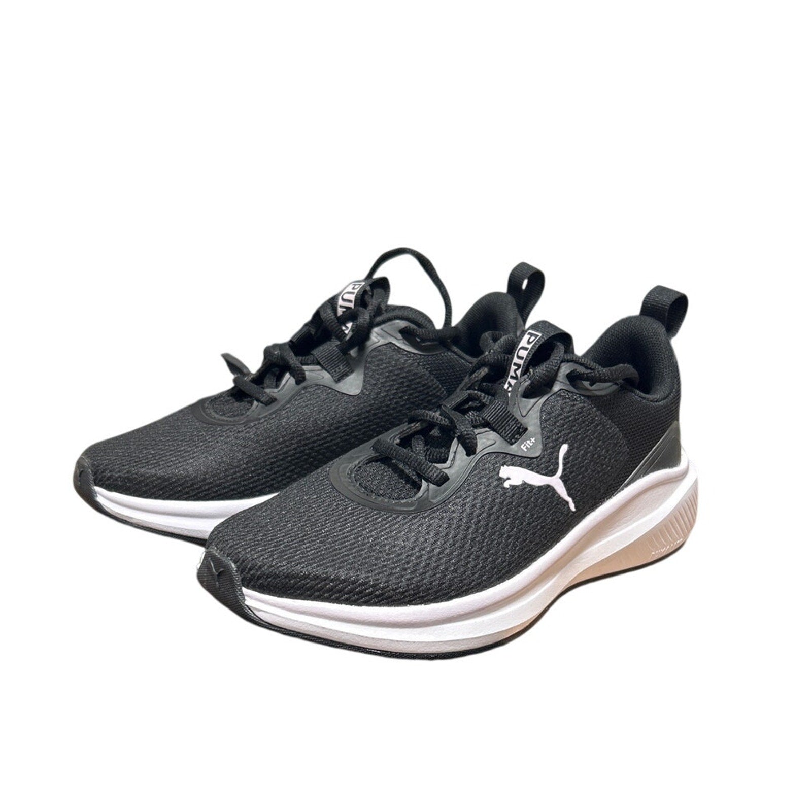 New Puma Womens Size 9 Black White Lace Up Skyrocket Sneaker Athletic Shoes