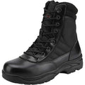 New Nortiv8 Men Size 12 Black Leather Zip Lace Up Military Tactical Boots w Flaw