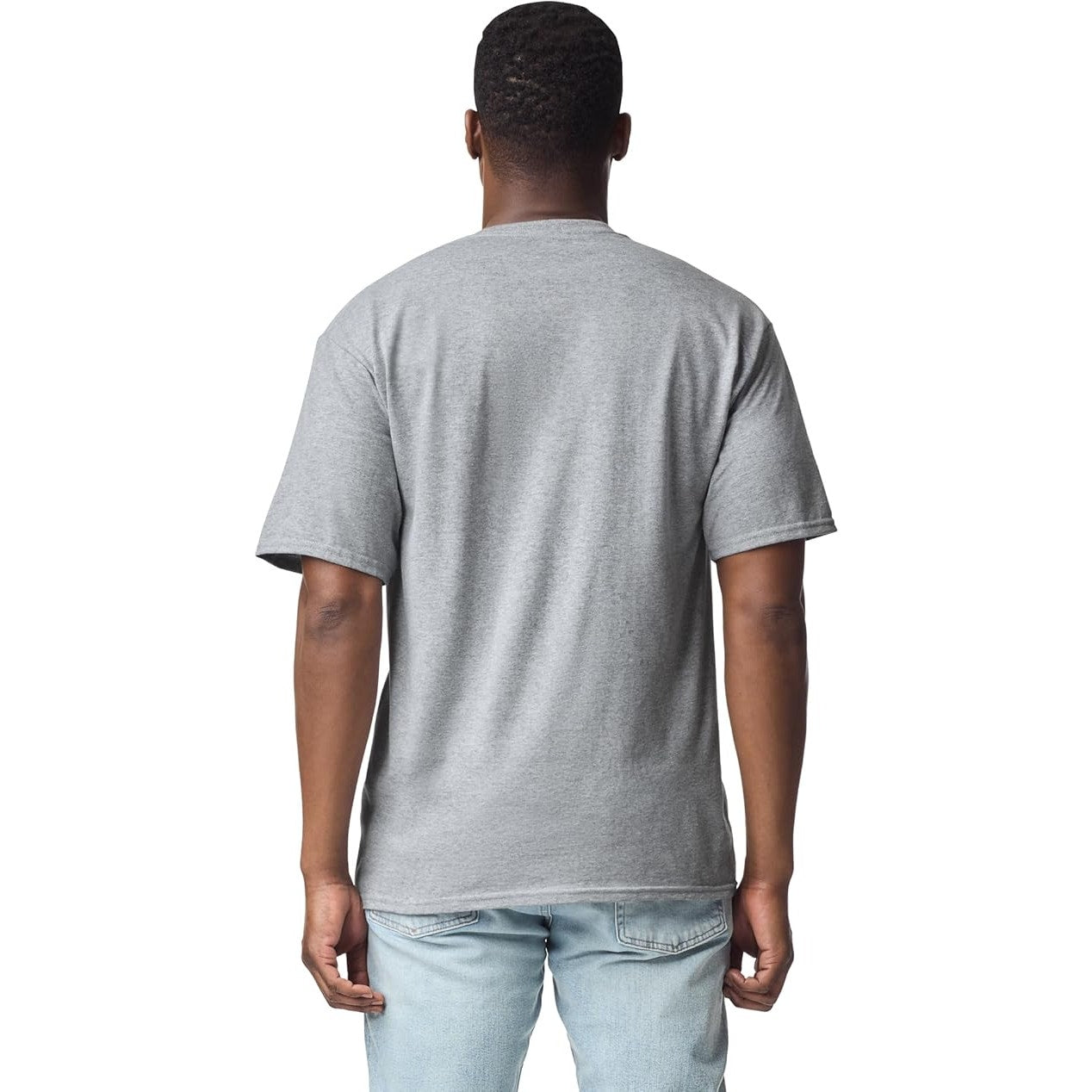 2 Gildan Mens 2XL Softstyle Cotton Blend Heather Short Sleeve Crew Neck T Shirt