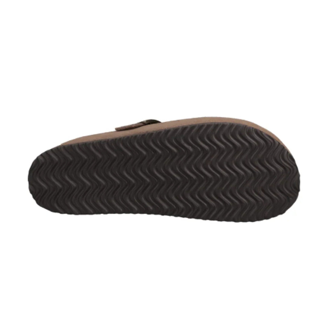 New In Box Khombu Mens Size 9 Taupe Faux Suede Damian Cork Slide On Mule Shoes