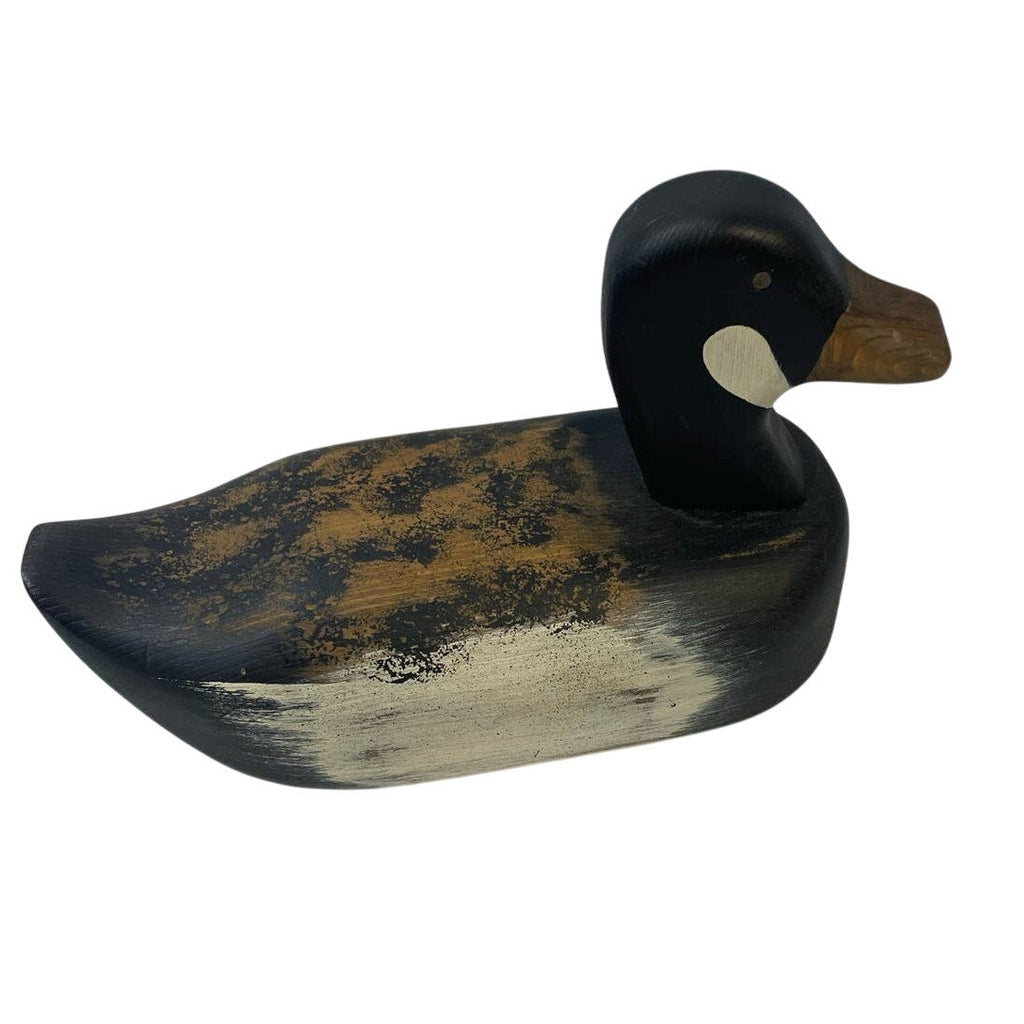 Handmade Hand Painted Country Pleasures Wooden Duck Decoy w Removeable Head