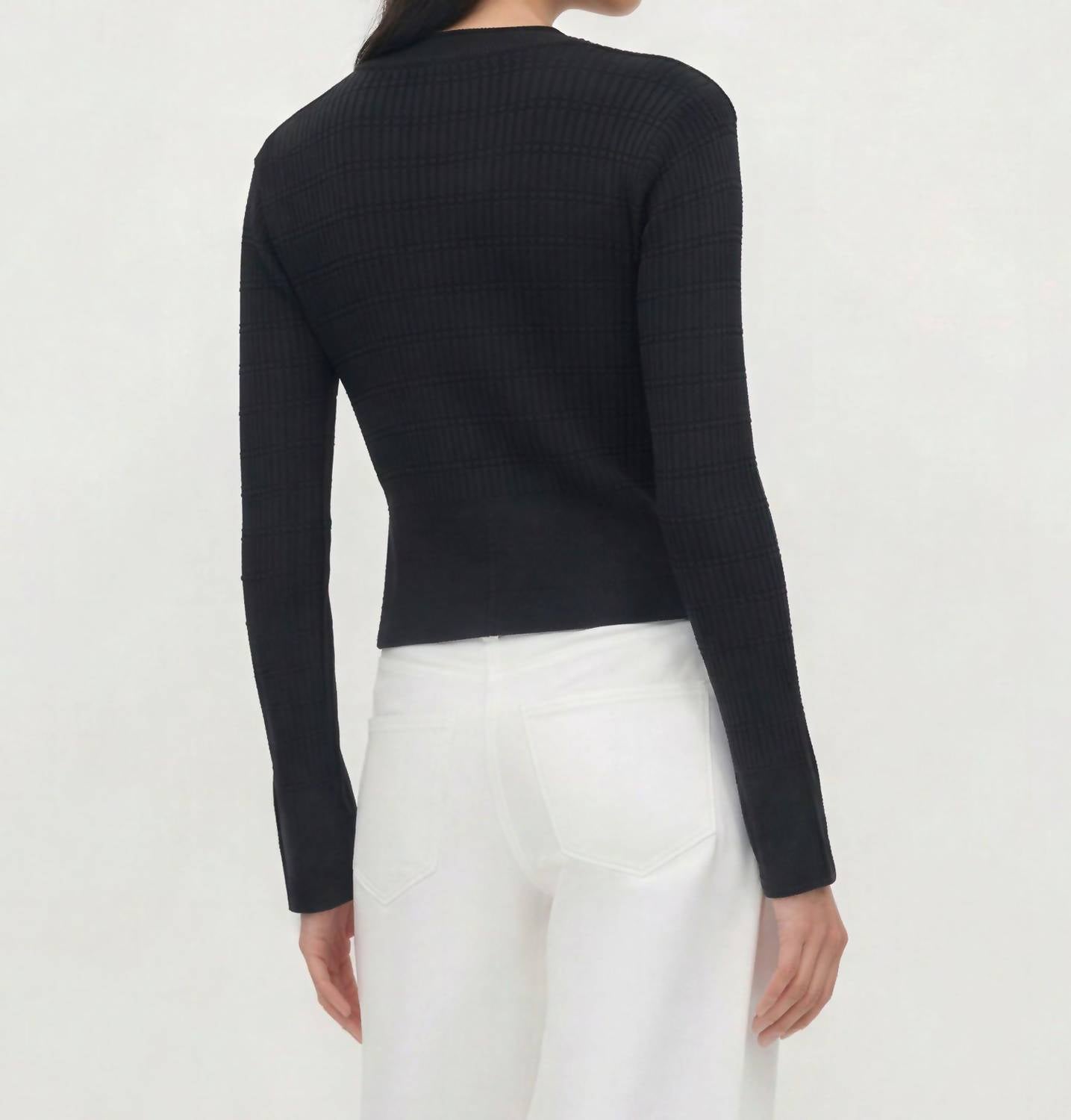 Gabriella Bow Button Sweater