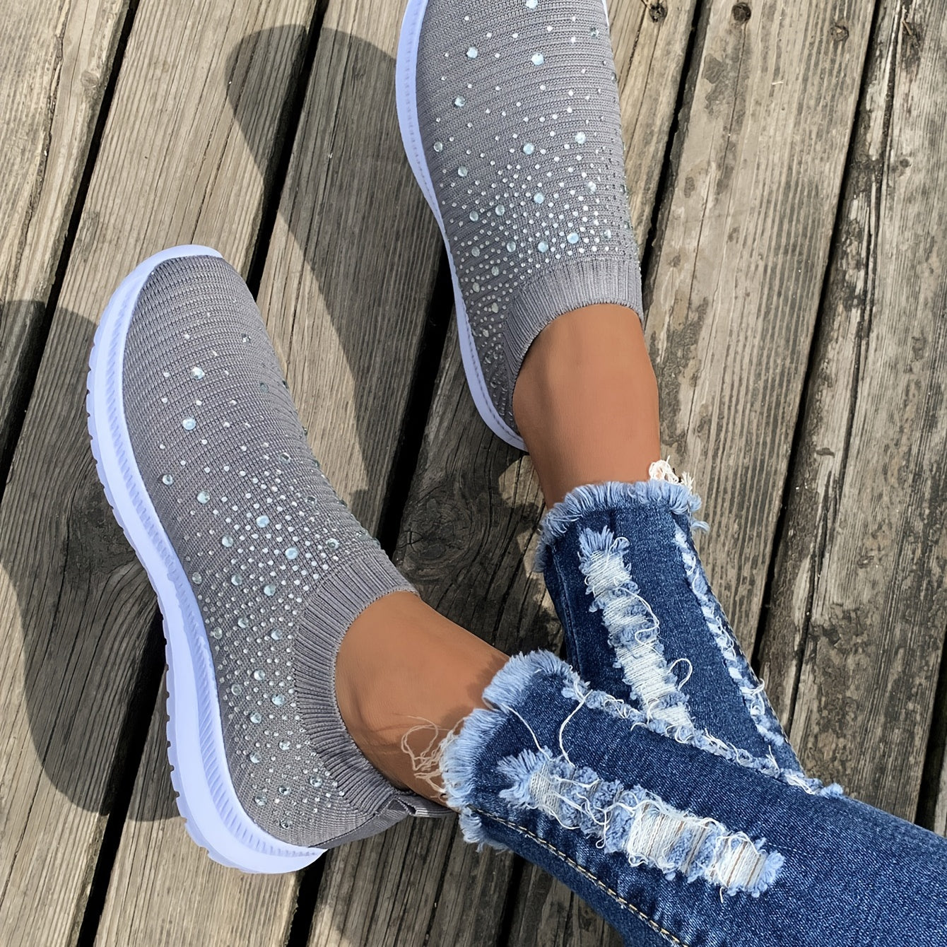 Women's Color block Mesh Platform Breathable Sneakers