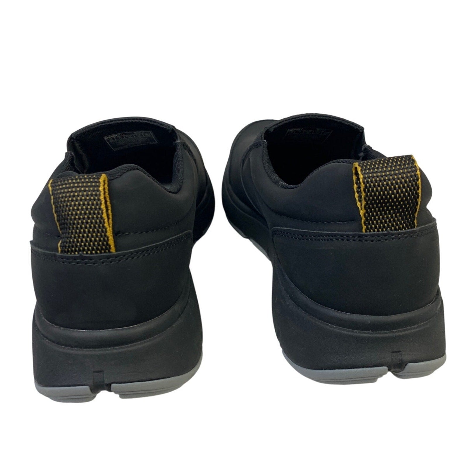 Gerry Mens Size 9.5 Black Faux Leather Slide On Moc II Comfort Sneakers Shoes