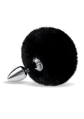 3fluffy Bunny Metal Plug W/ Black Tail