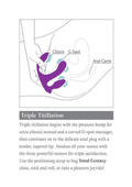 3Some Total Ecstasy Silicone Rechargeable Vibrator with Remote Control