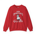How Snowflakes Are Really Made Crewneck Sweatshirt