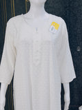 White Chikankari Kari Kurti