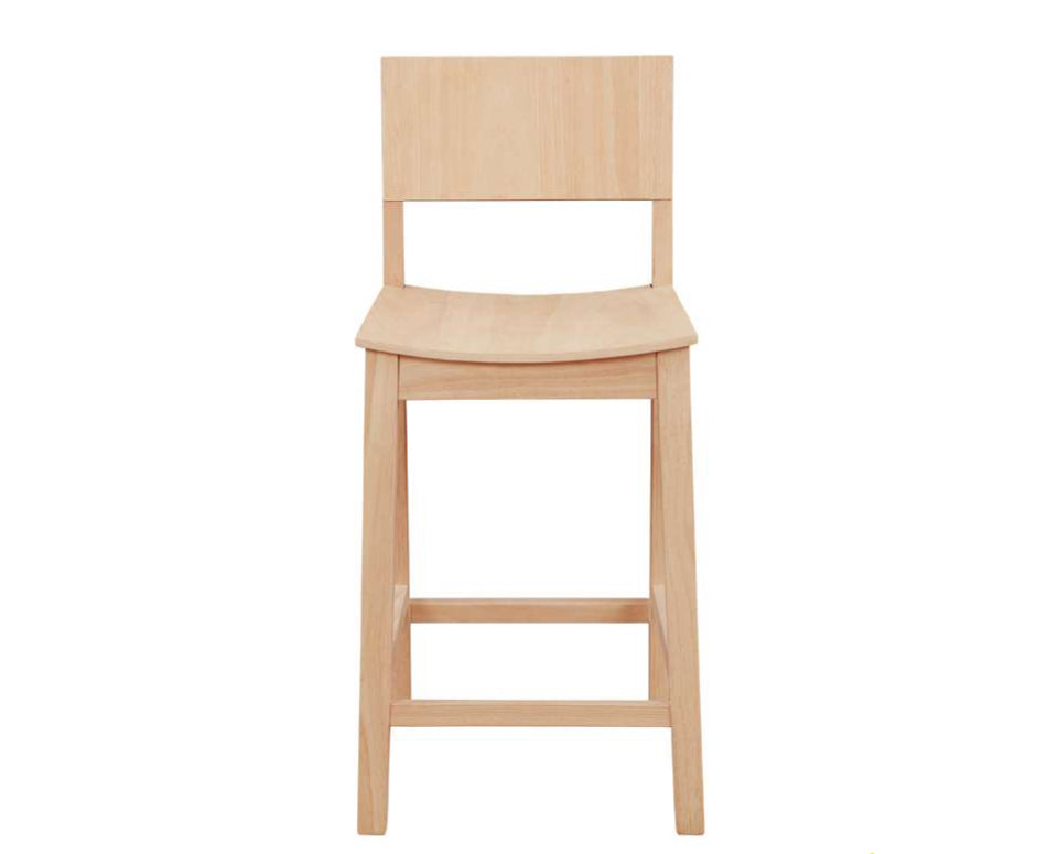 LINON HOME DECOR - DEVIN COUNTER STOOL UNFINISHED (SET OF 2) - CS279UNF02KD