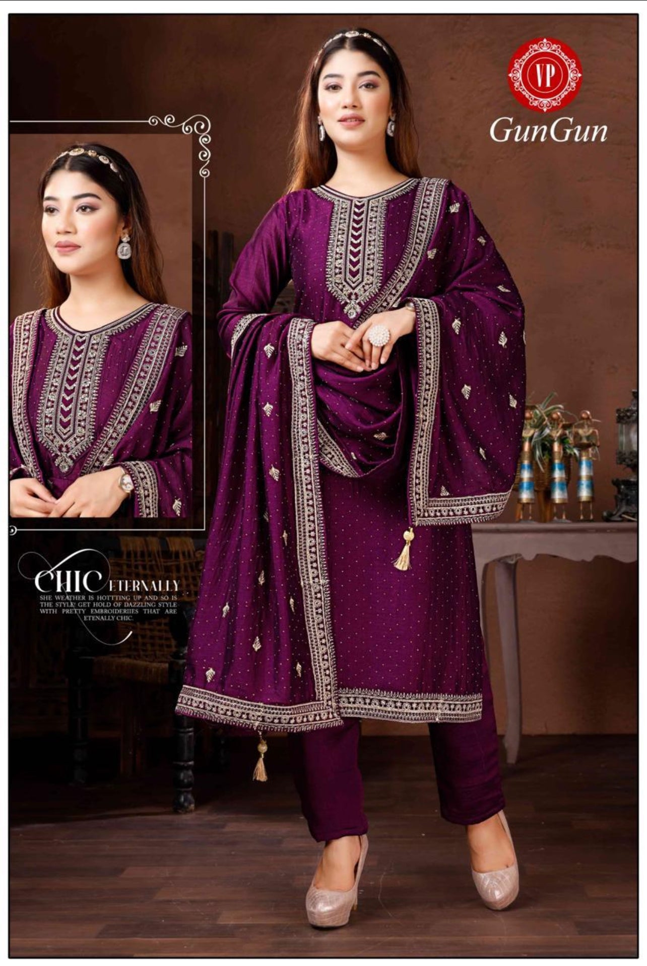 Silk salwar suit