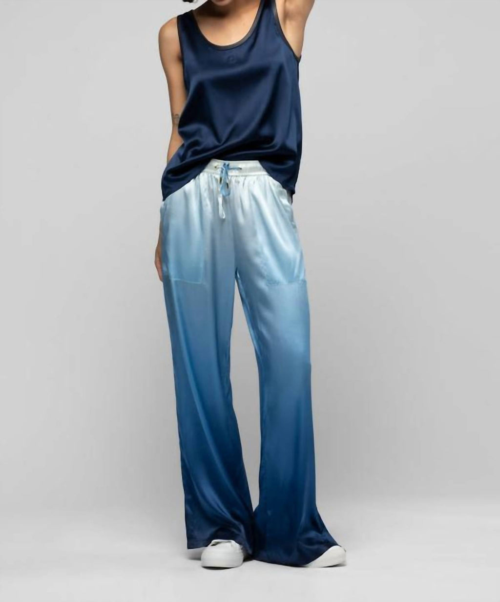 Baimy Wide Leg Silk Pants