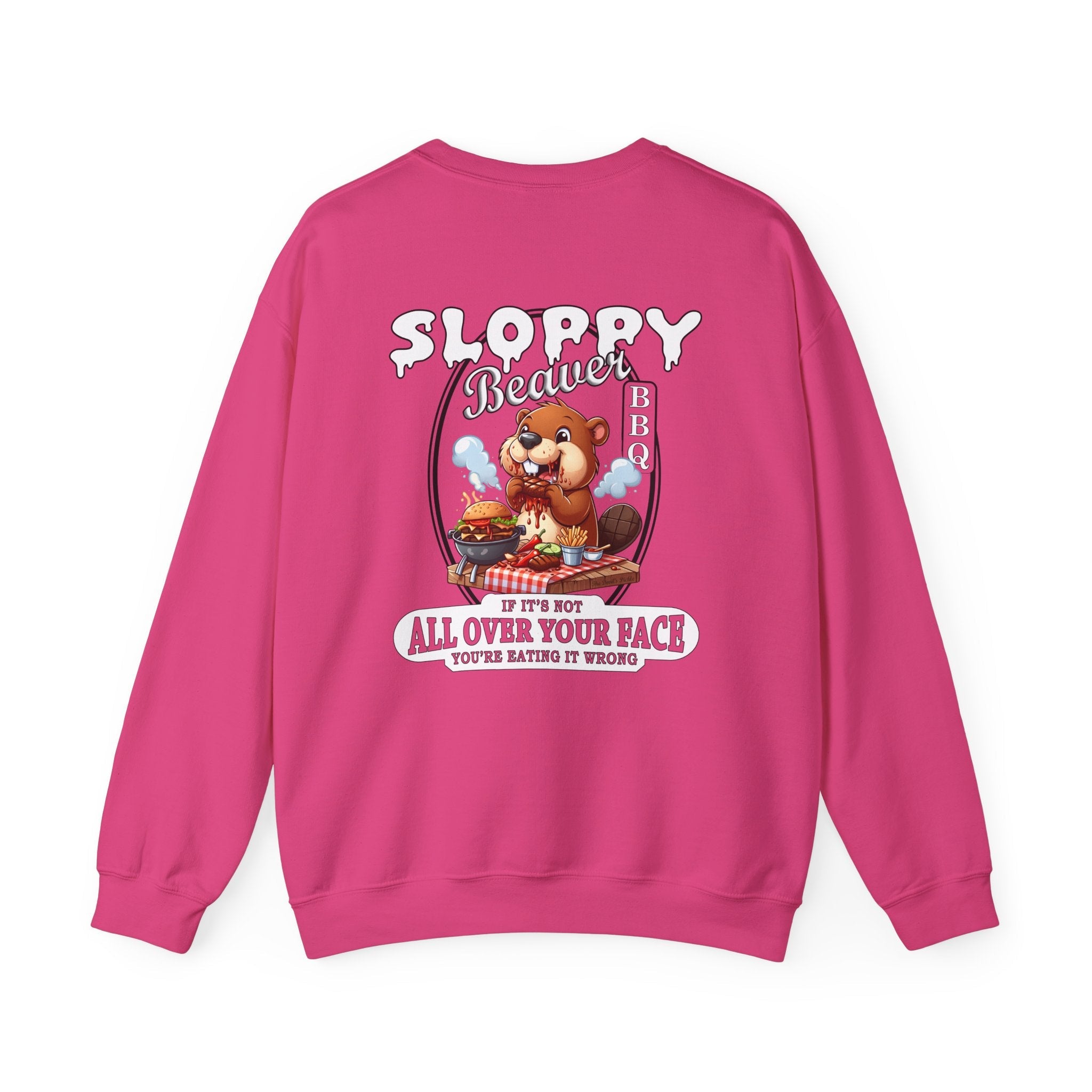 Sloppy Beaver BBQ Back Crewneck Sweatshirt