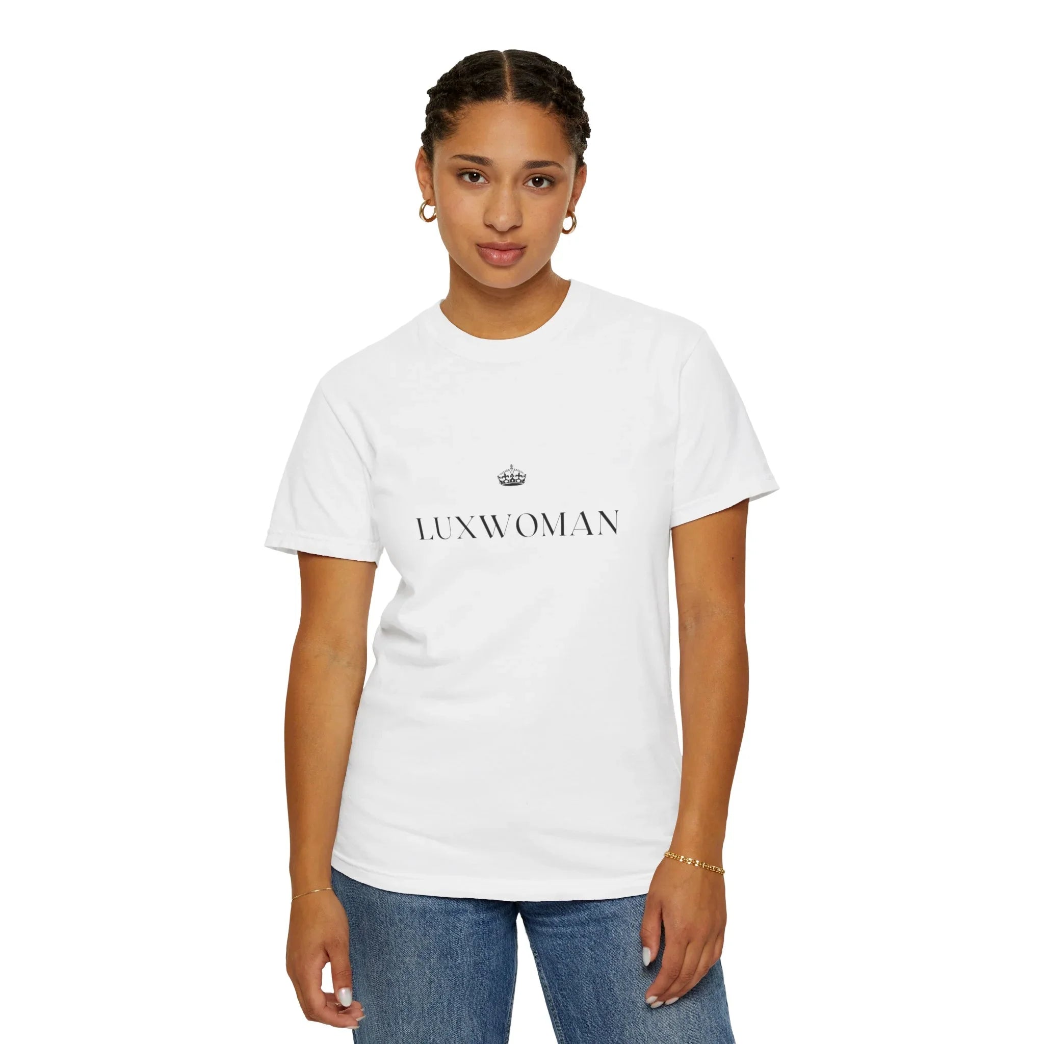 LUXWOMAN Soft 100% Cotton Comfort Tee
