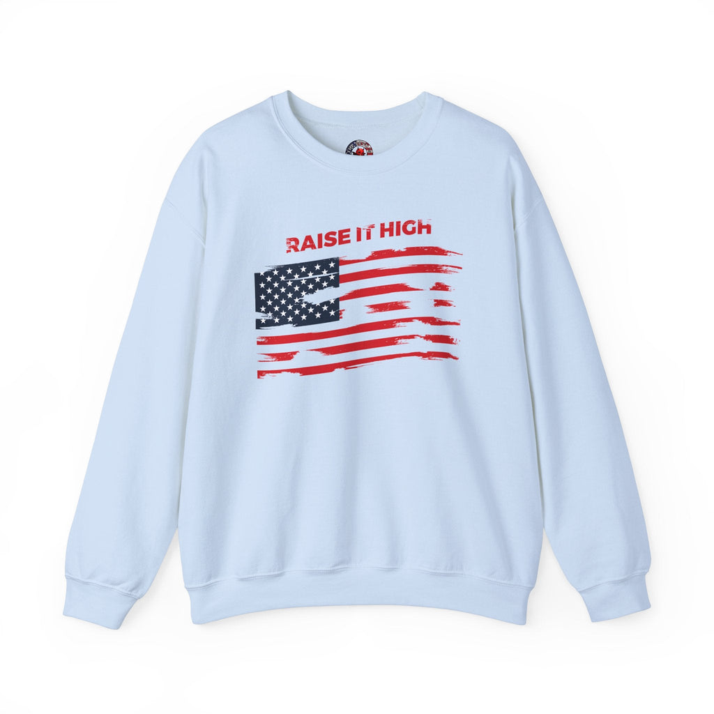 Raise It High American Flag Crewneck Sweatshirt