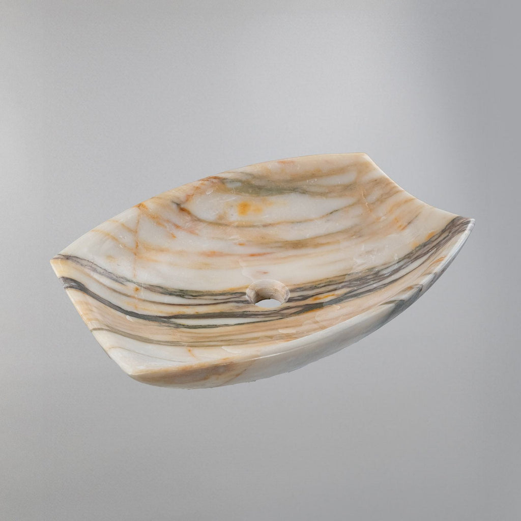 Handcrafted Golden Veined Vanity Sink (40x55x13 cm)