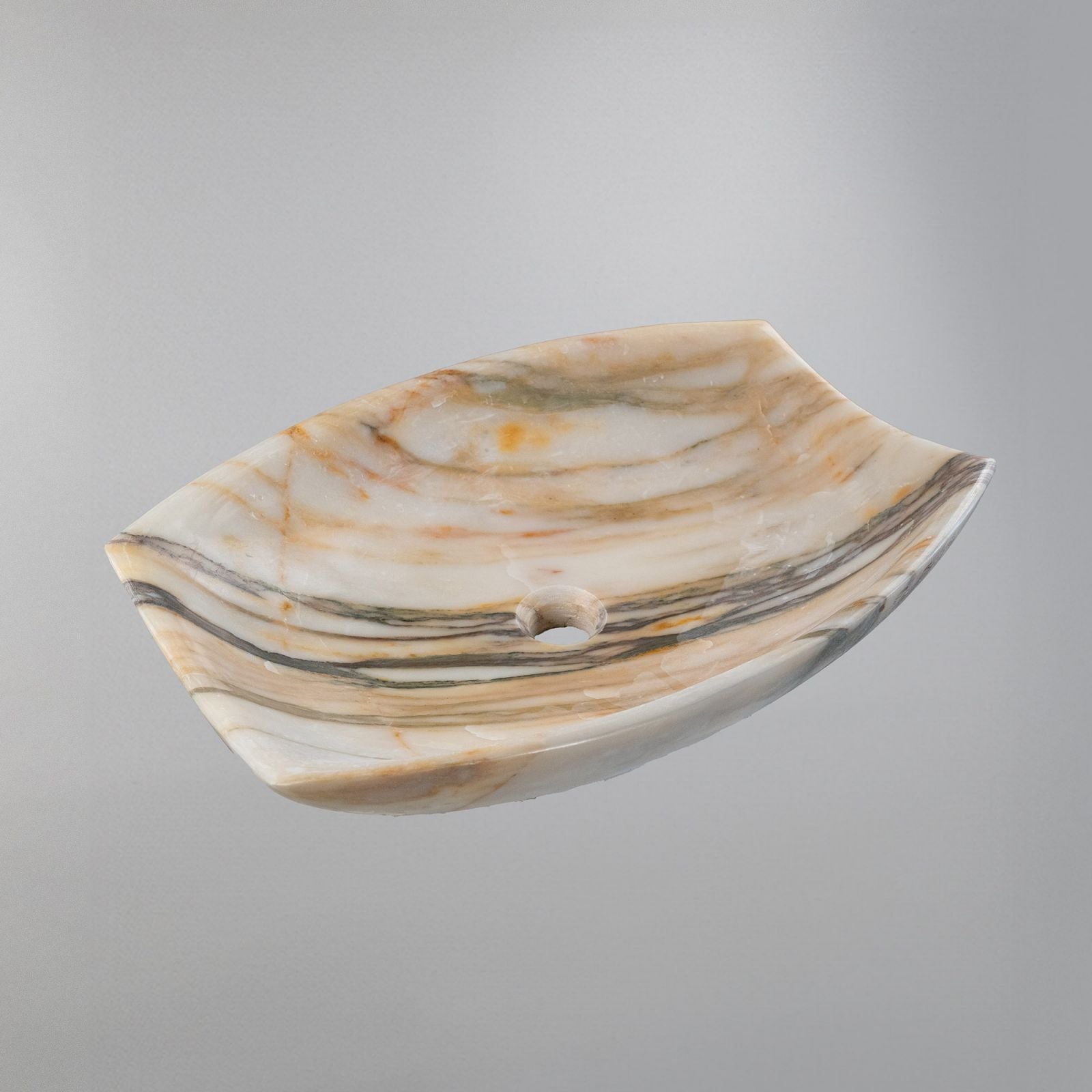 Handcrafted Golden Veined Vanity Sink (40x55x13 cm)