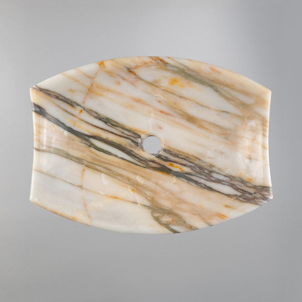 Handcrafted Golden Veined Vanity Sink (40x55x13 cm)