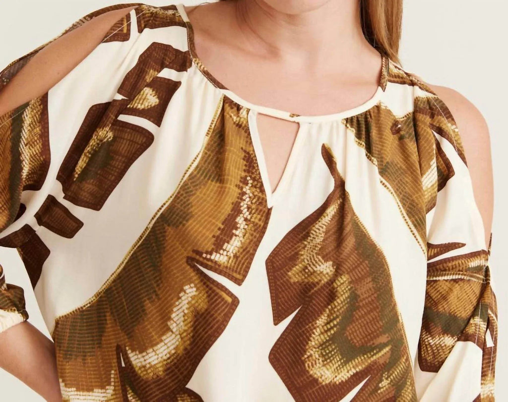 Banana Leaf Peasant Top