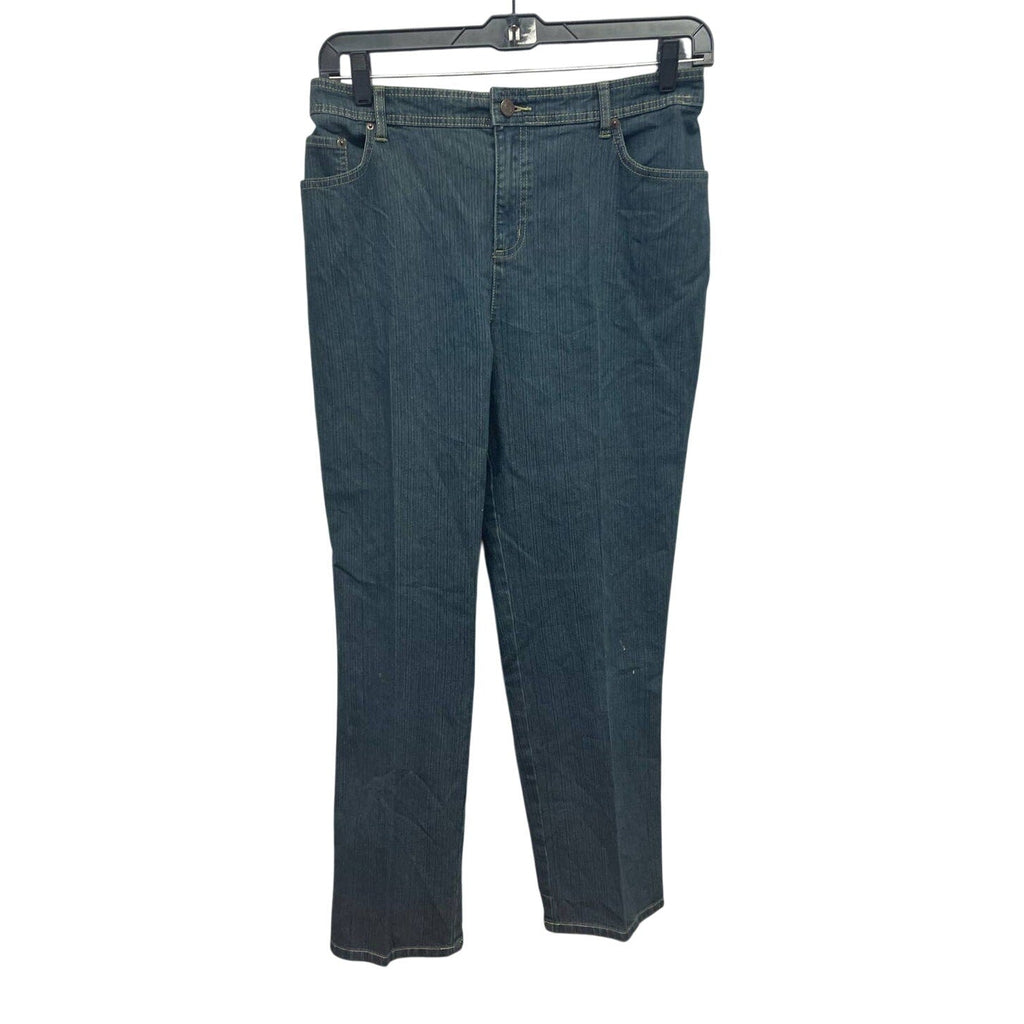 Bill Blass Womens Size 16 PolySpandex Straight Leg Back Elastic Waist Jeans