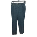 Bill Blass Womens Size 16 PolySpandex Straight Leg Back Elastic Waist Jeans