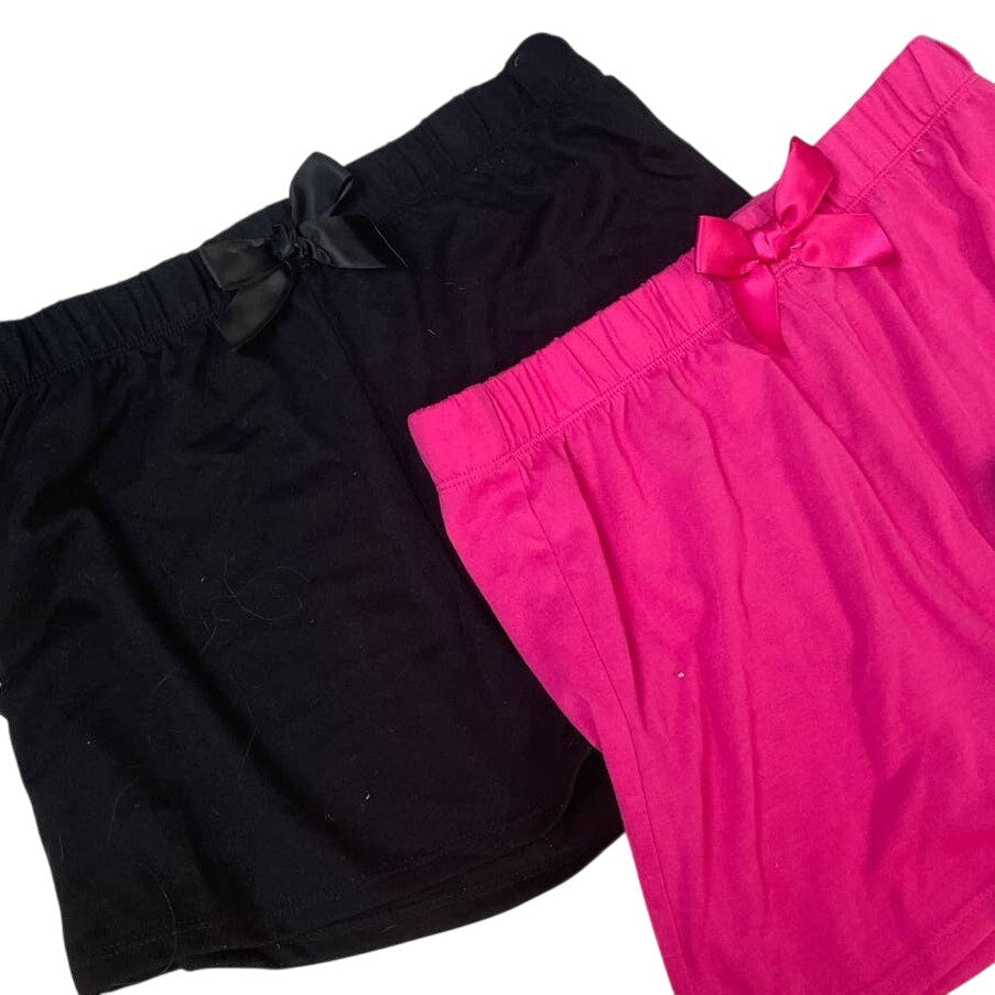 Lot of 3 Total Girl XL Size 16 Short Polyester Blend Elastic Waist Shorts w Bows