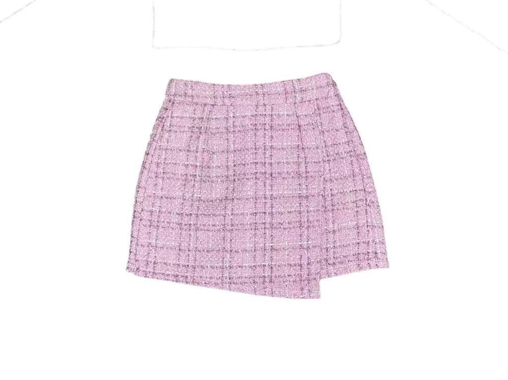 AA Black, white and gold Tweed Ruffle Skort