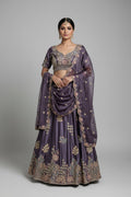 Purple lehanga set
