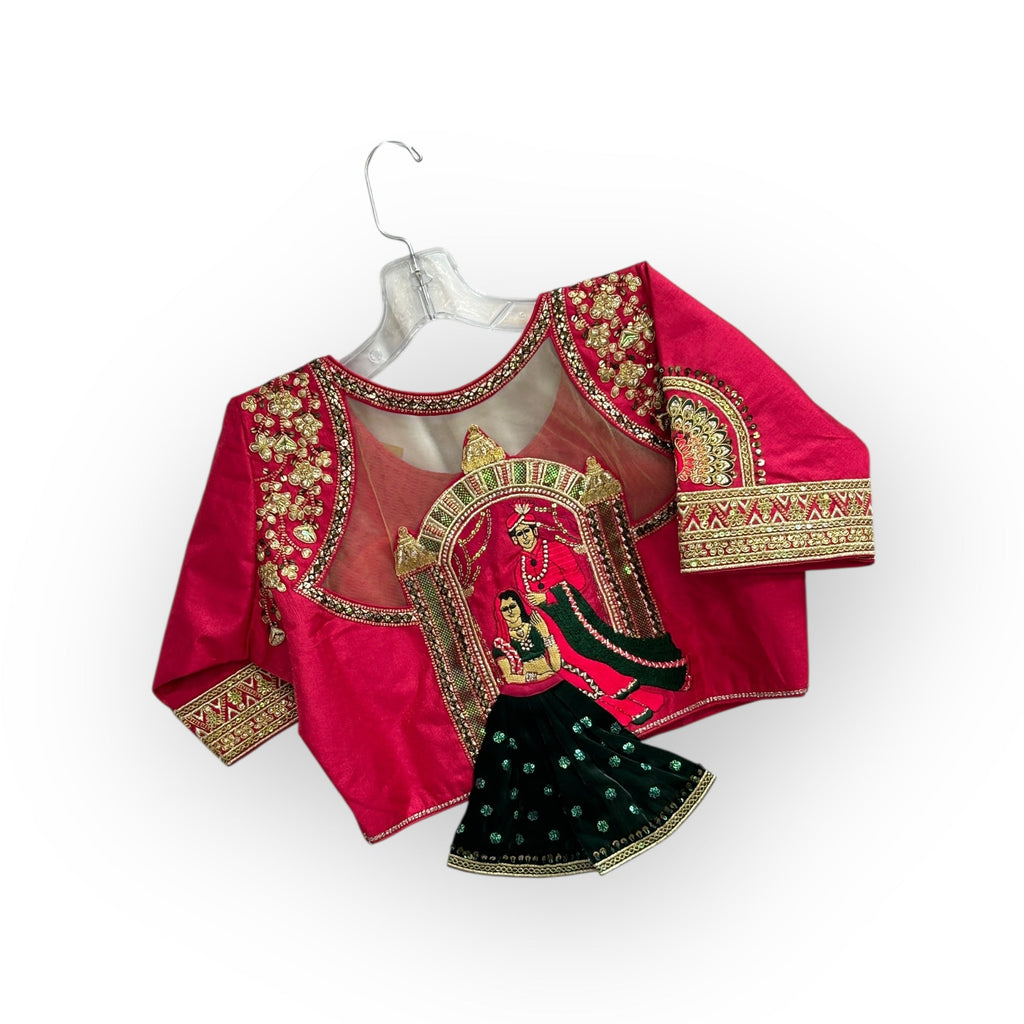 Front hook blouse