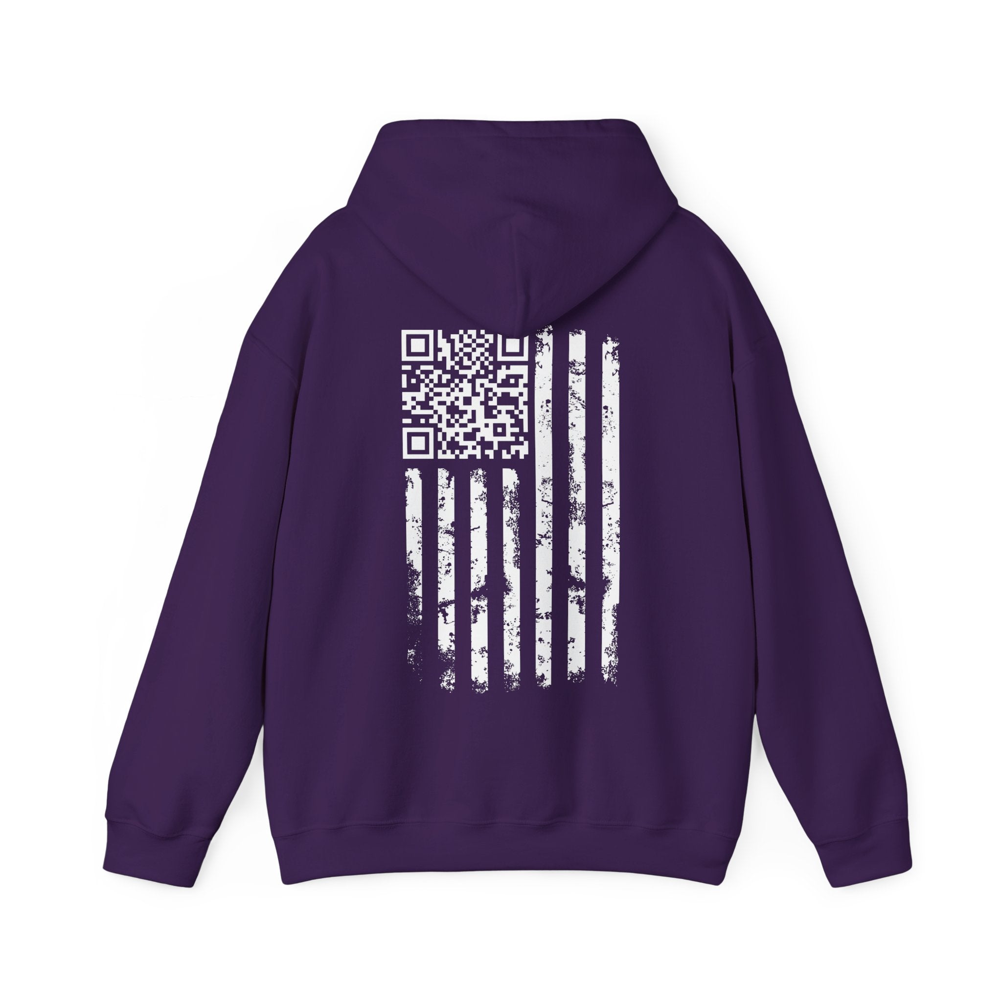 American Flag QR Code Hooded Sweatshirt