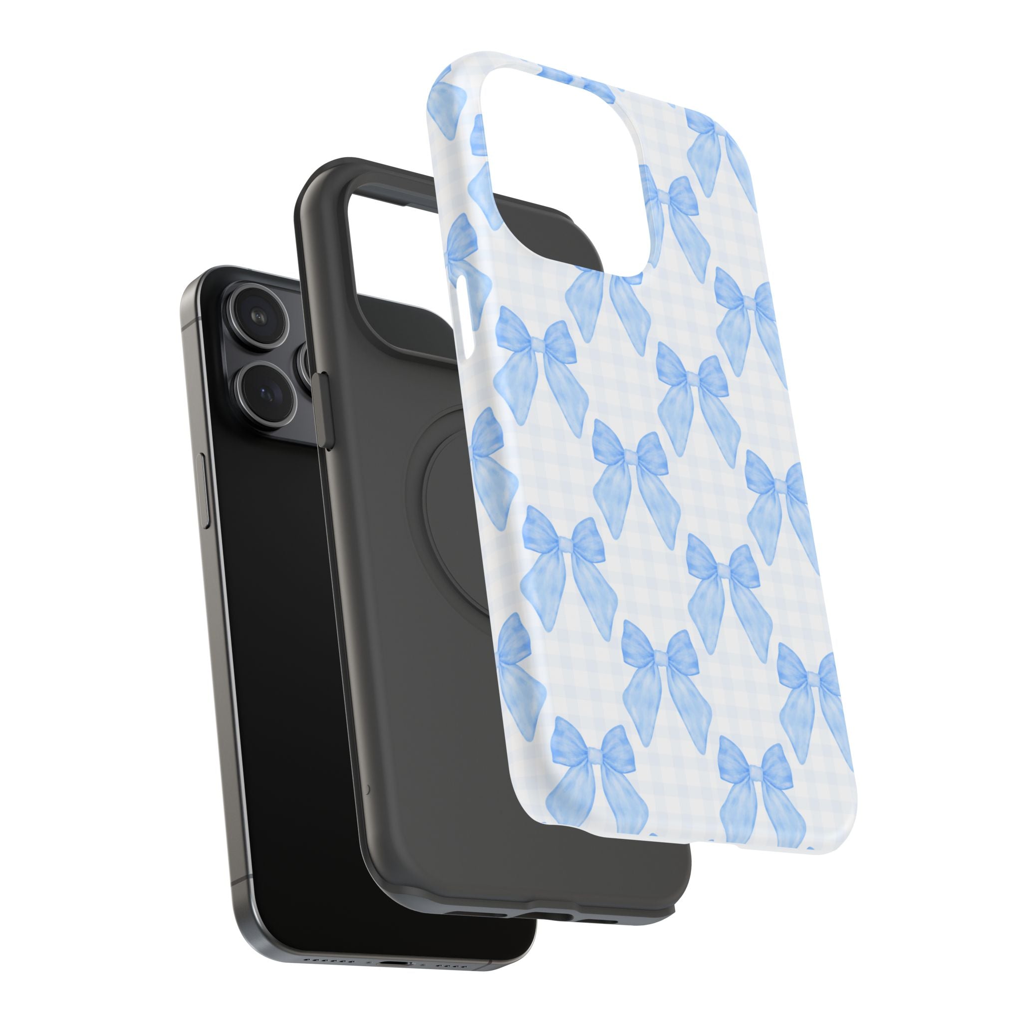 Customizable: Charming Bow Pattern Phone Case
