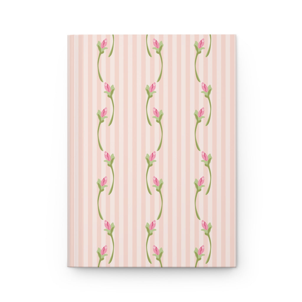 Customizable: Floral Hardcover Journal - Elegant Pink Floral Design, Floral Notebook, Personal Journal, Cute Diary, College Send off Gift