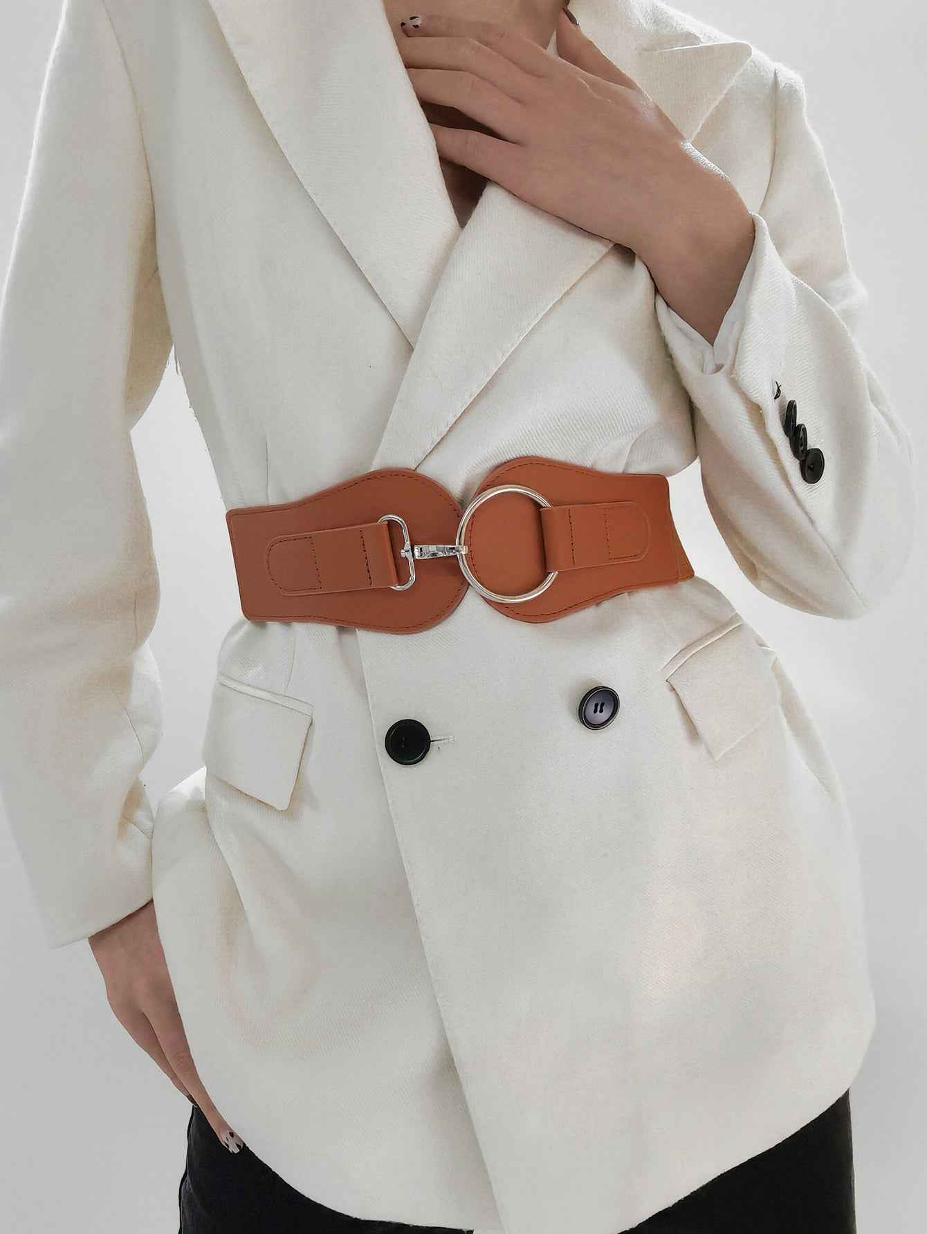 Elastic Wide Belt - Stylish & Durable Accessory