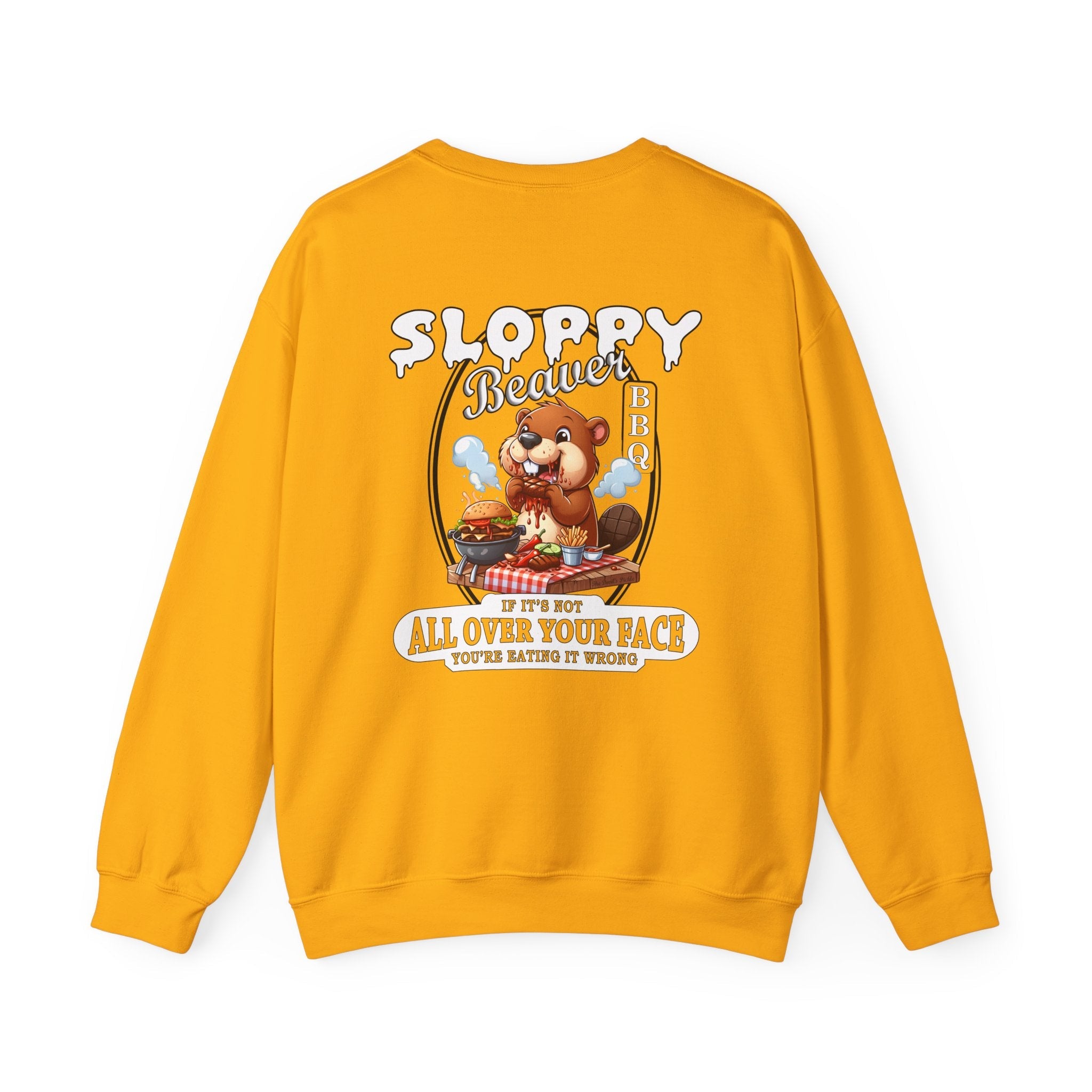 Sloppy Beaver BBQ Back Crewneck Sweatshirt