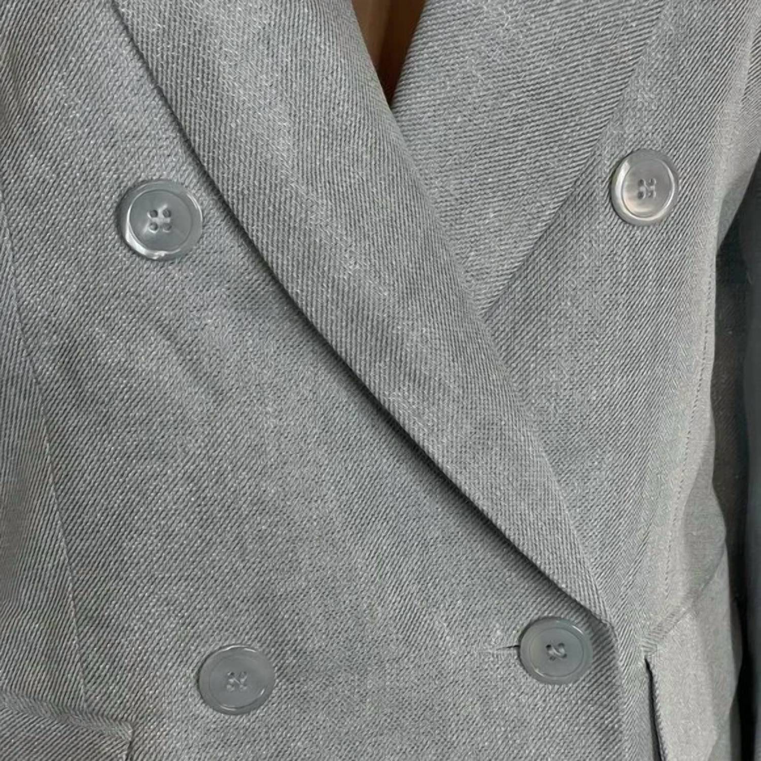 Women’s Linen Lurex Double-breasted Blazer
