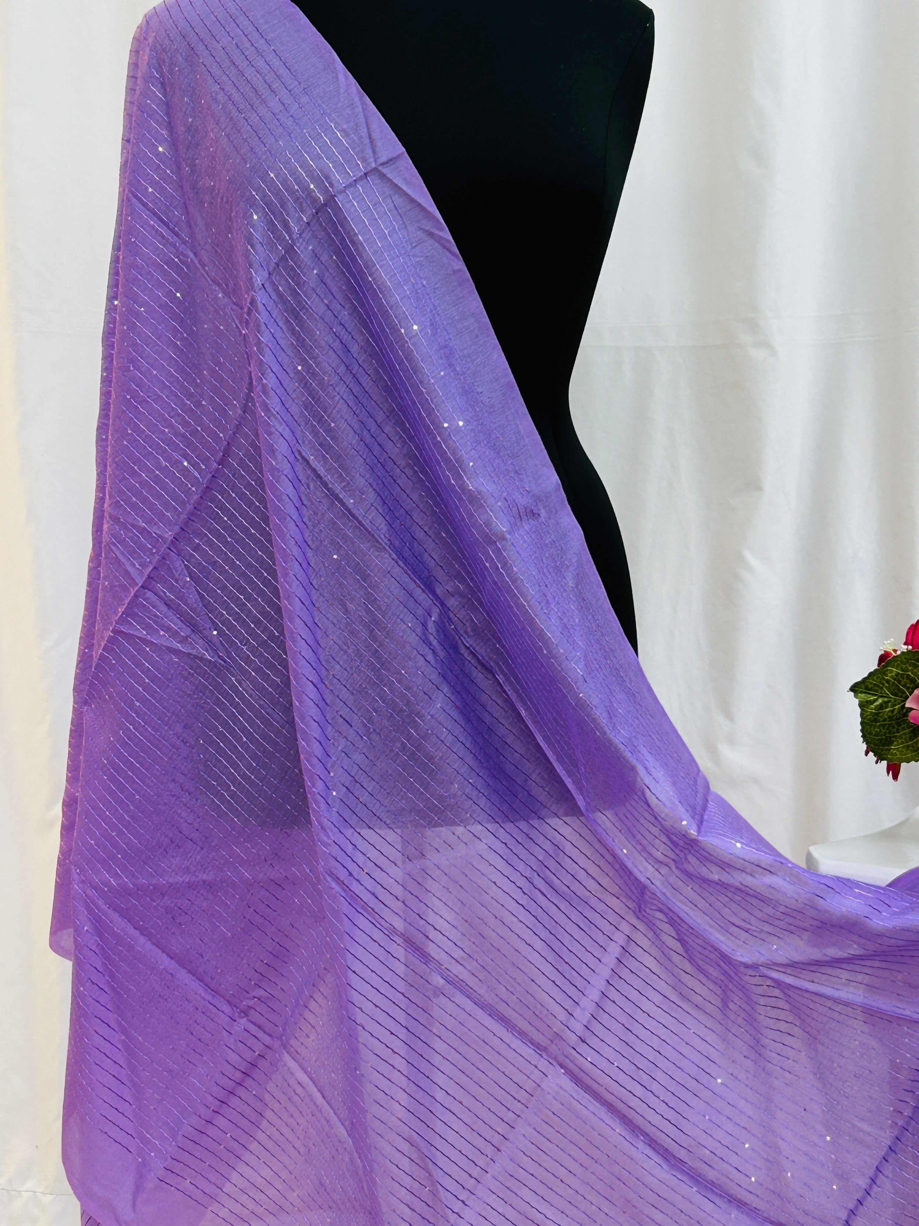 Light purple dupatta