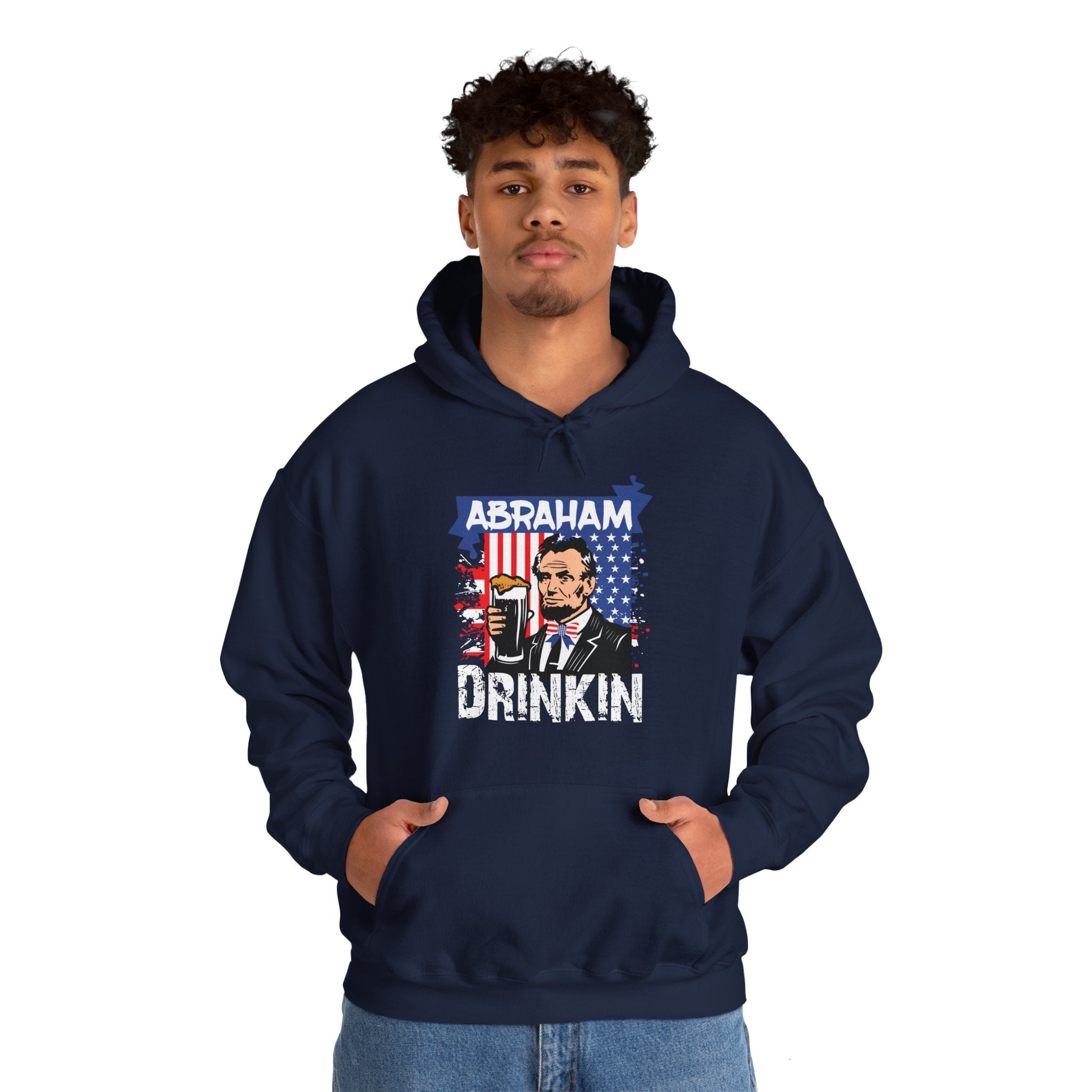 Abraham Drinking Hooded Sweatshirt