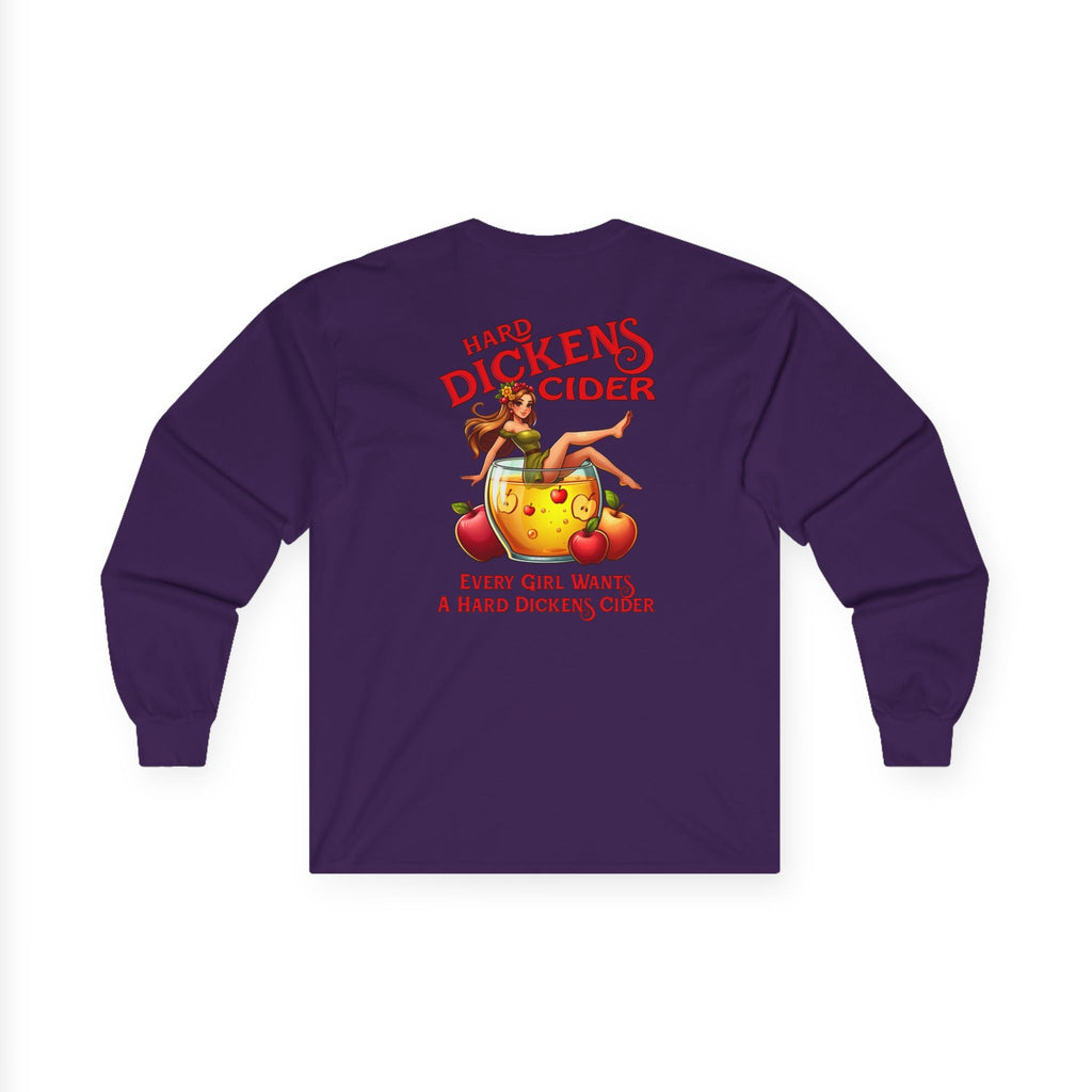 Hard Dickens Cider Front/Back Long Sleeve Tee