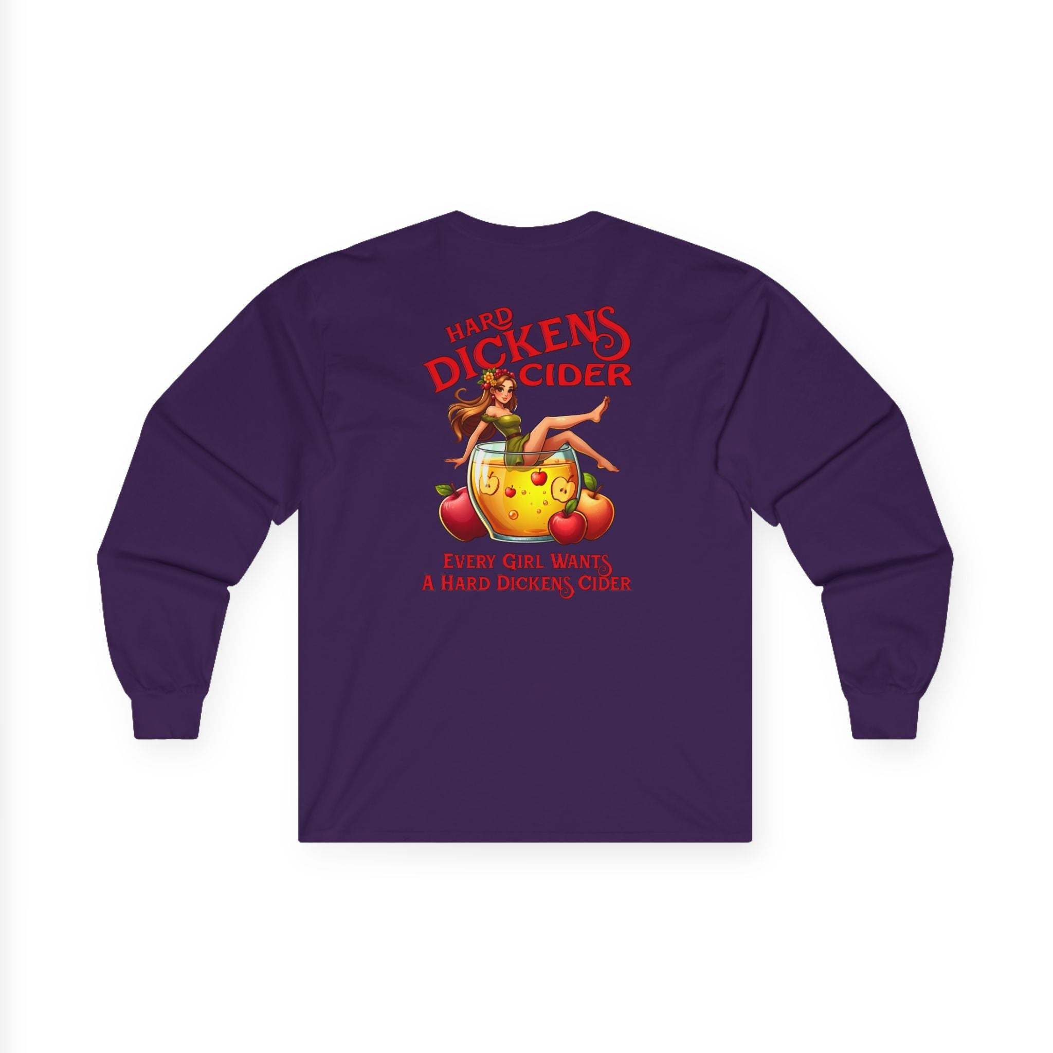 Hard Dickens Cider Front/Back Long Sleeve Tee