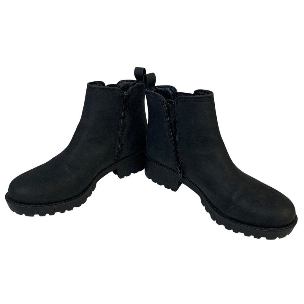 Buffalo Womens Size 9 Black 1.5" Heel Anna Ankle Boot Side Zip Round Toe Shoes