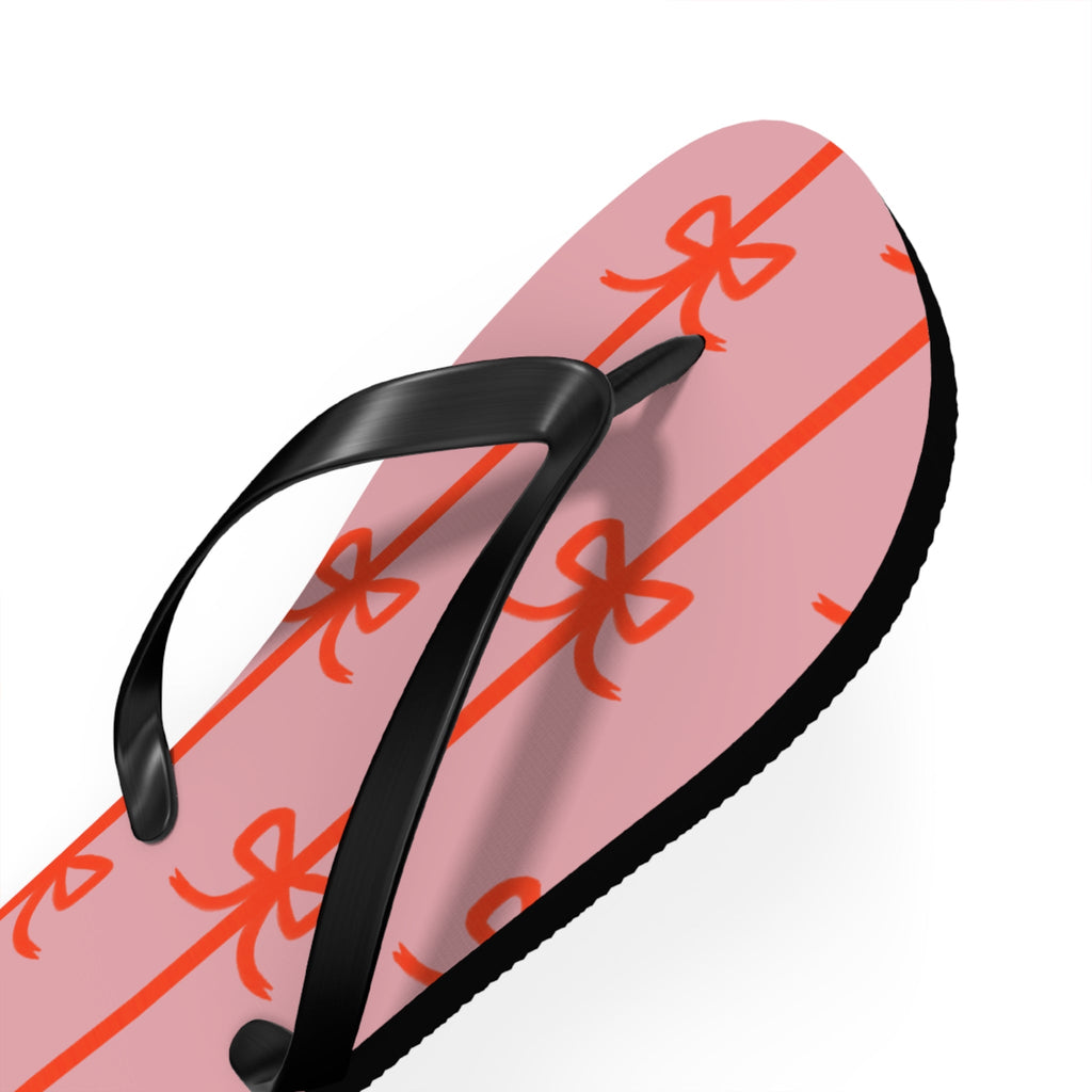 Customizable: Chic Bow Flip Flops, Stylish Summer Sandals, Women's Beach Footwear, Cute Vacation Slippers, Trendy Pool Shoes