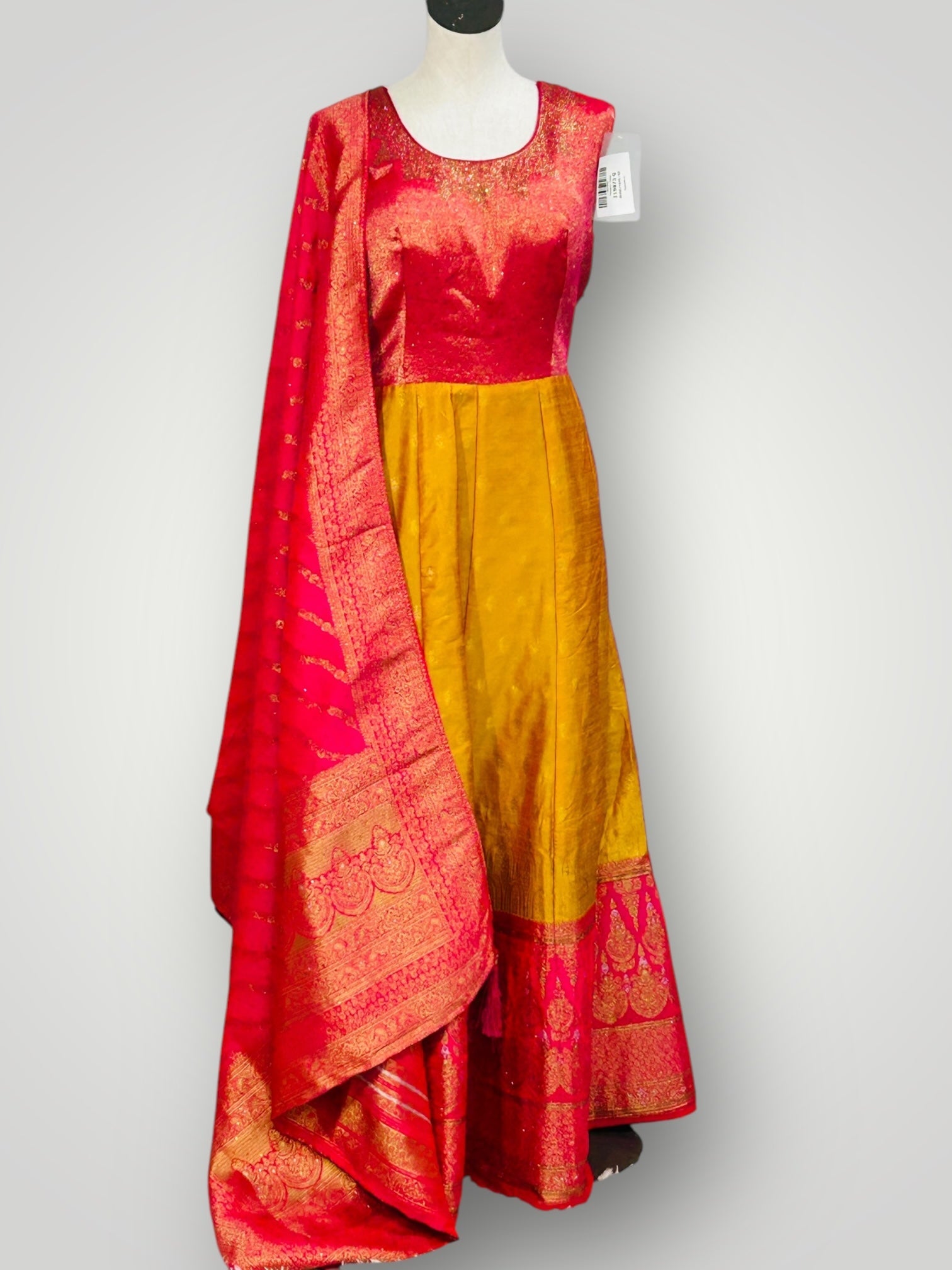 Party wear long gown | pure silk gown