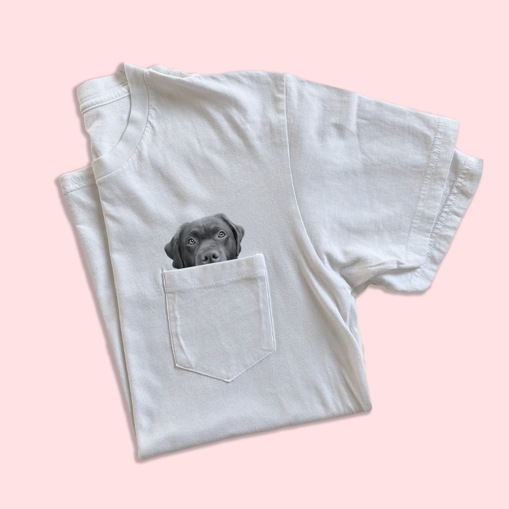 Ready-Made Peeking Pet Pocket Tee