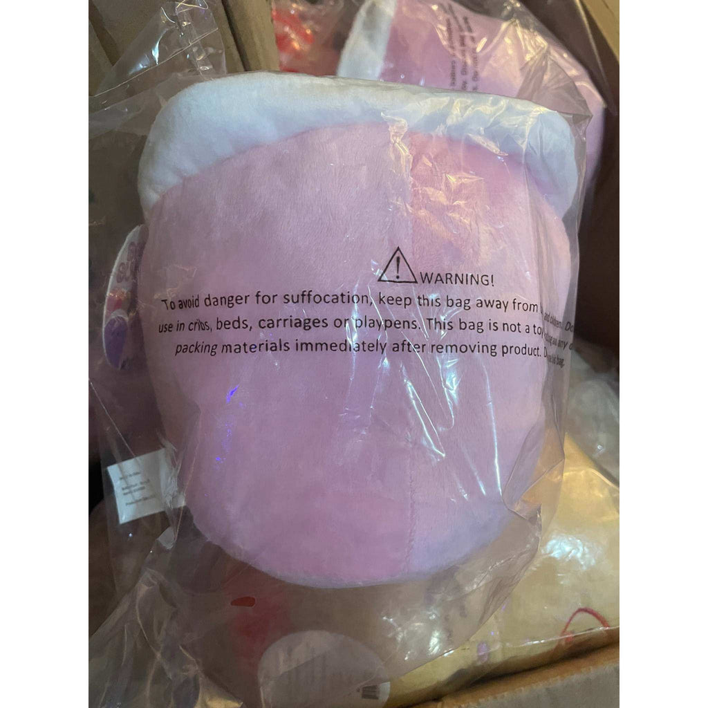 ABC Boba Tea Plush Pink Berry Cute Stuffed Animal Toy 10"