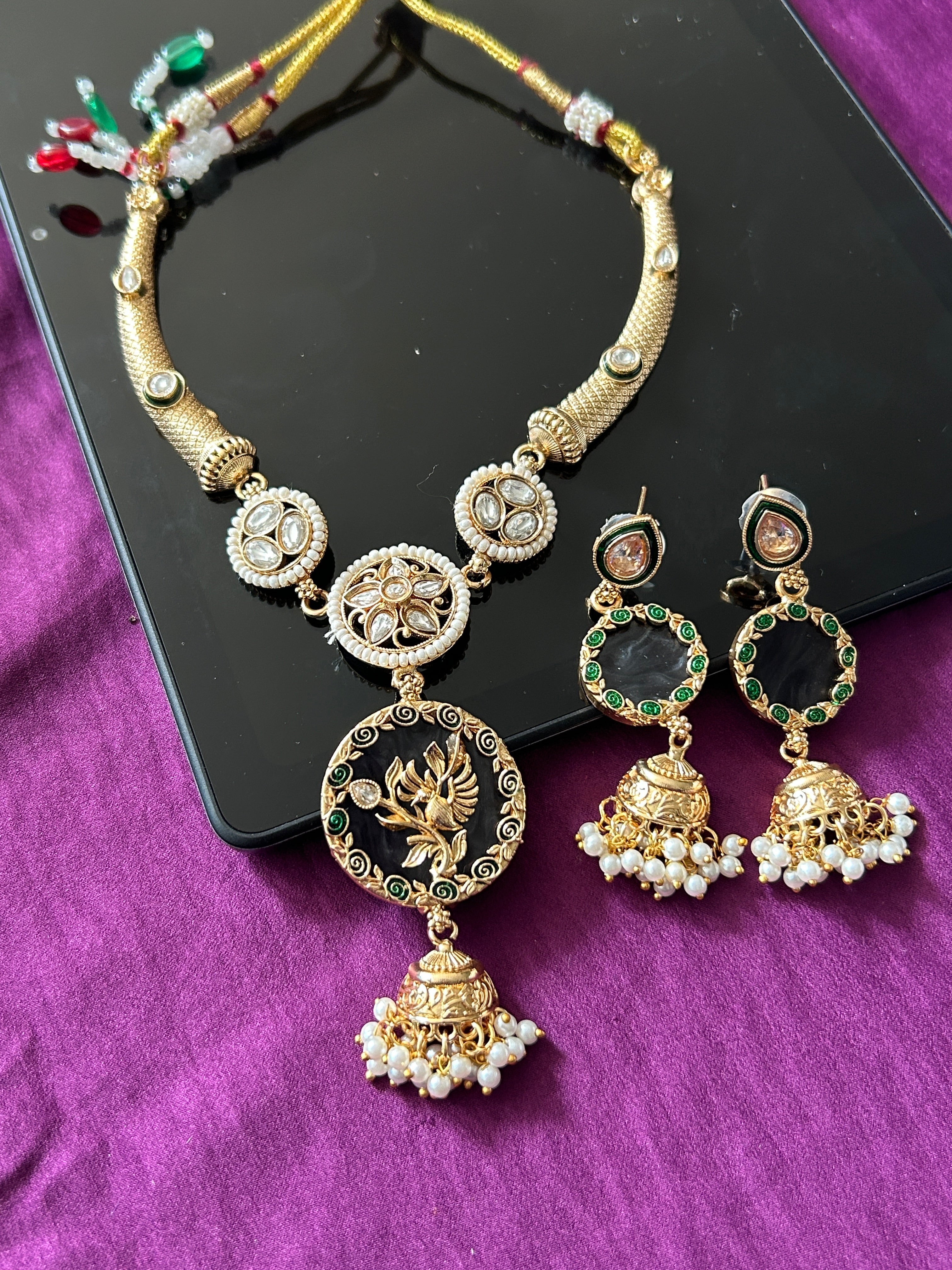 Gold look alike necklace sets
