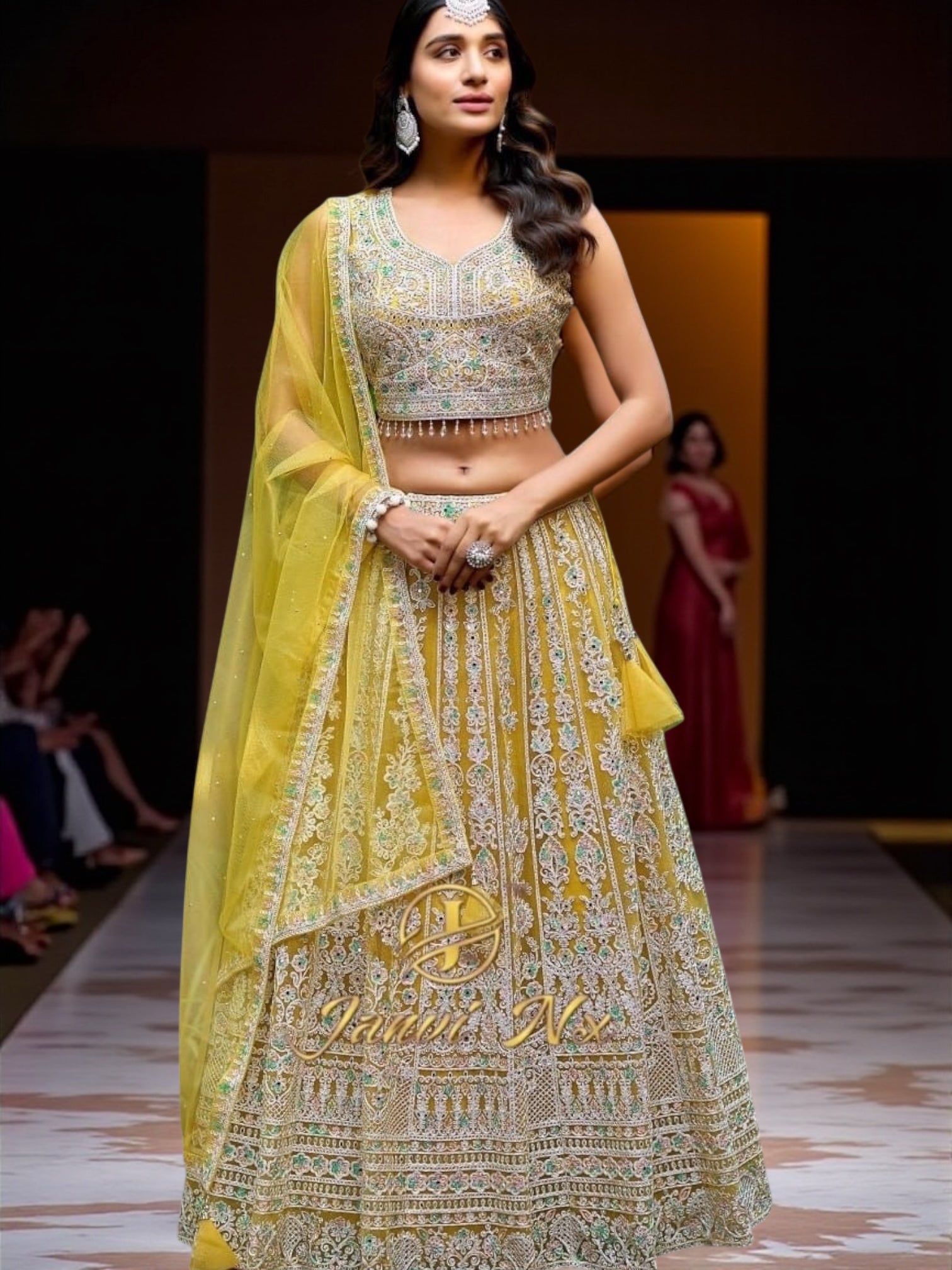 Yellow Lehenga choli set