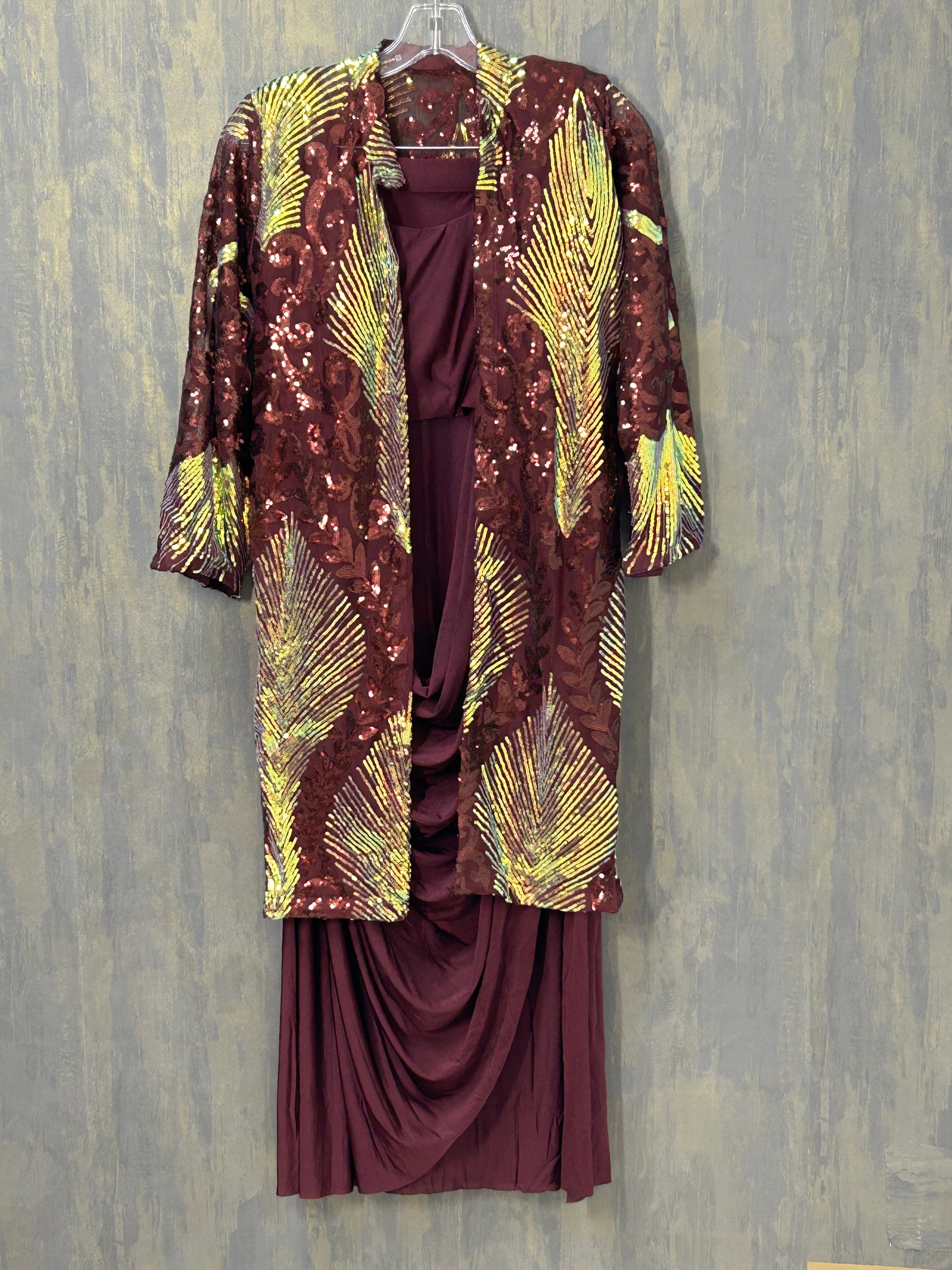 Readymade saree with blouse and jacket