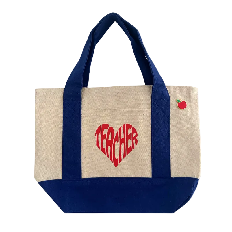 TEACHER TOTE ♡ mini canvas tote