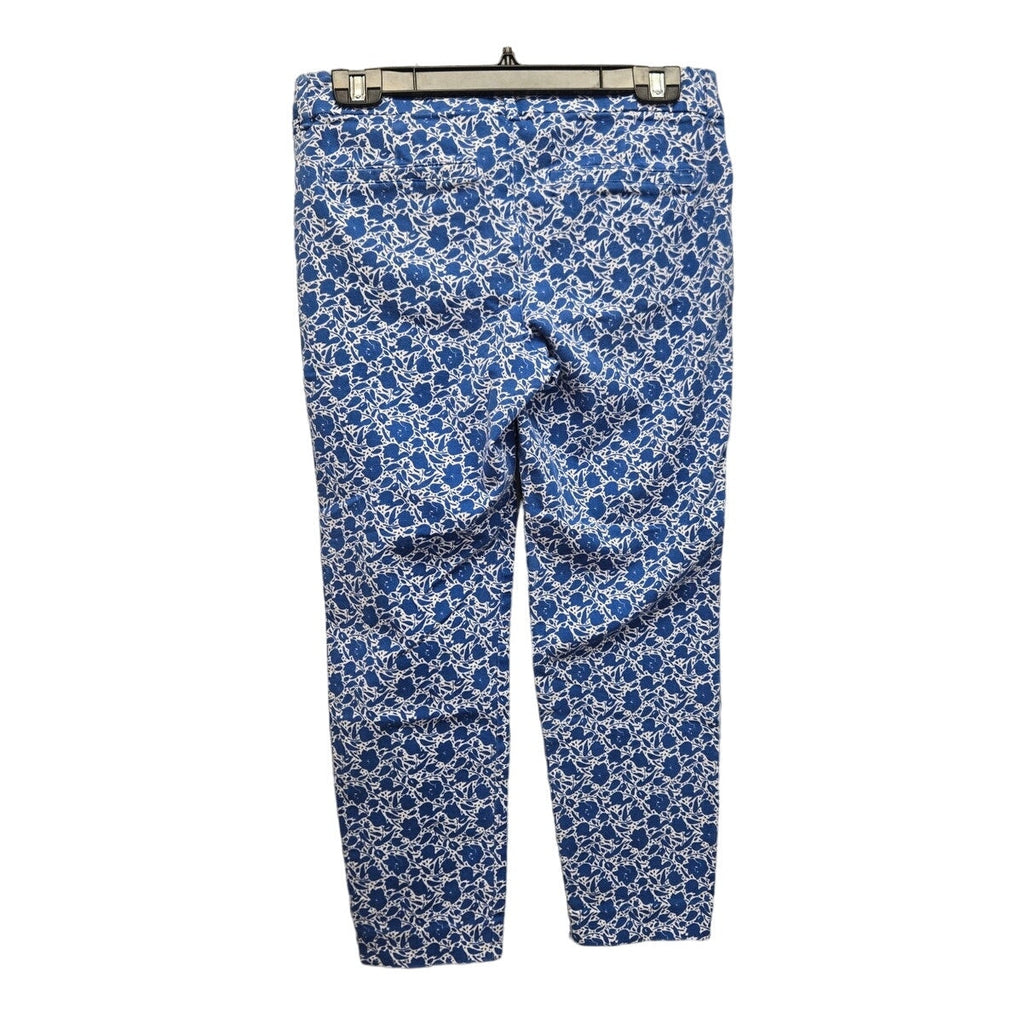 Old Navy Womens 8 Pixie Stretch Cotton Floral Latch & Eye Jeans w Faux Pockets